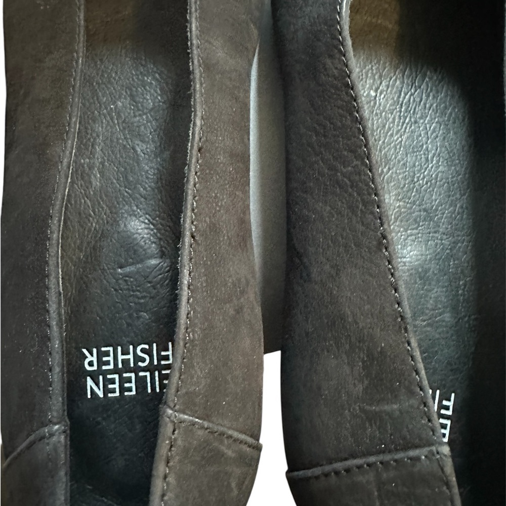 Eileen Fisher Una Hidden Wedge Ballet Flat Women's Black Size 6.5 - Picture 3 of 5
